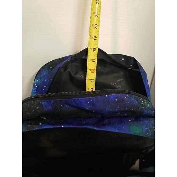 Jansport Big Student Backpack Galaxy Print Blue 34L Laptop Sleeve School Bag New - Picture 5 of 9